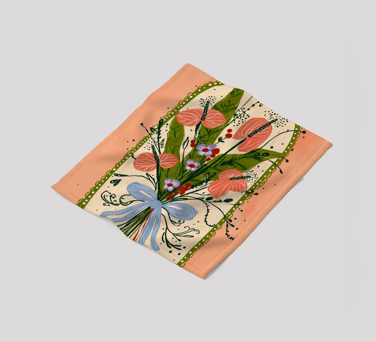 Bouquet di Anthurium Boho - Archway Floral Art coperta in pile da vintagepod