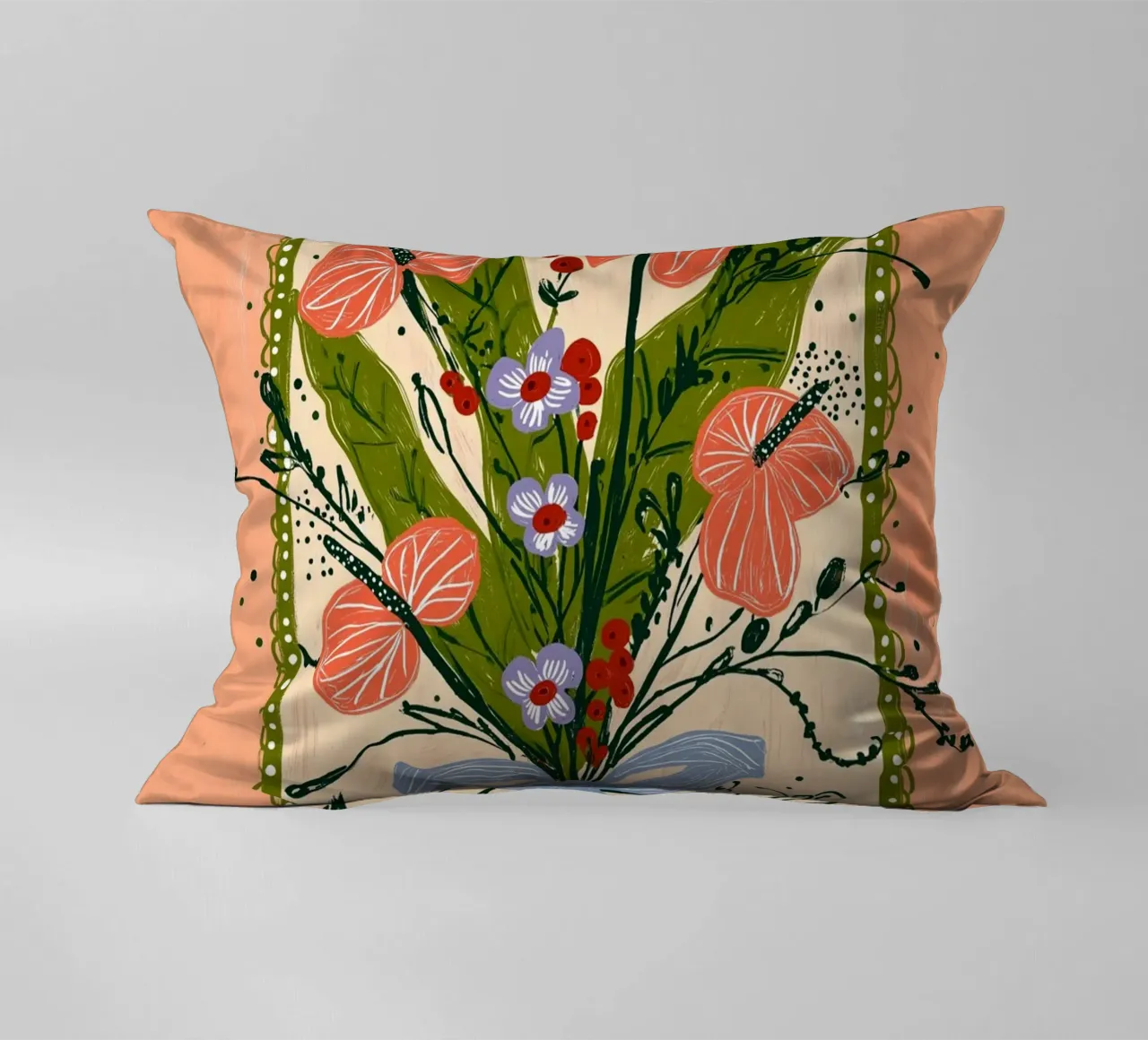 Bouquet di Anthurium Boho - Archway Floral Art cuscino da vintagepod