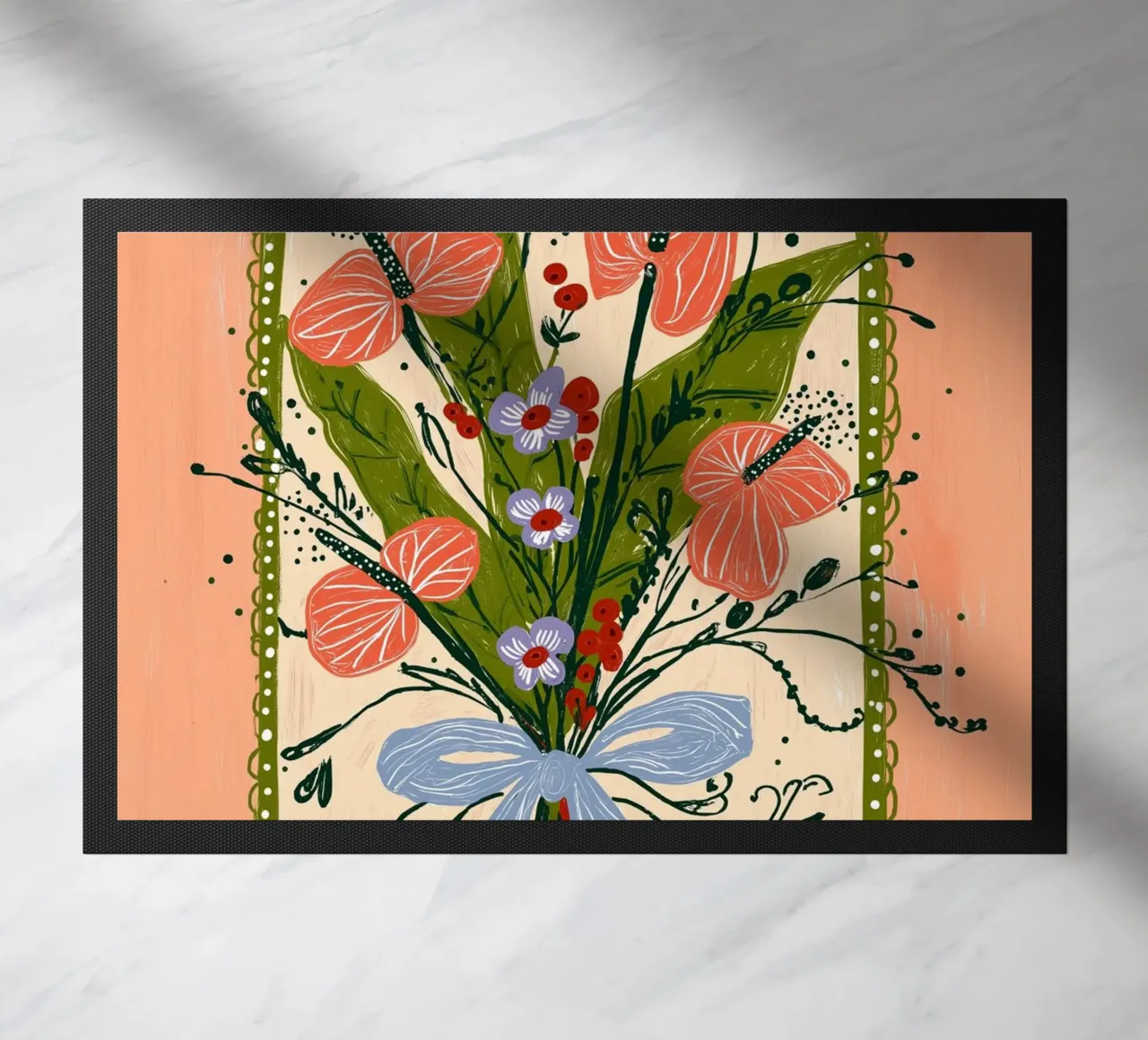 Bouquet di Anthurium Boho - Archway Floral Art zerbino da vintagepod