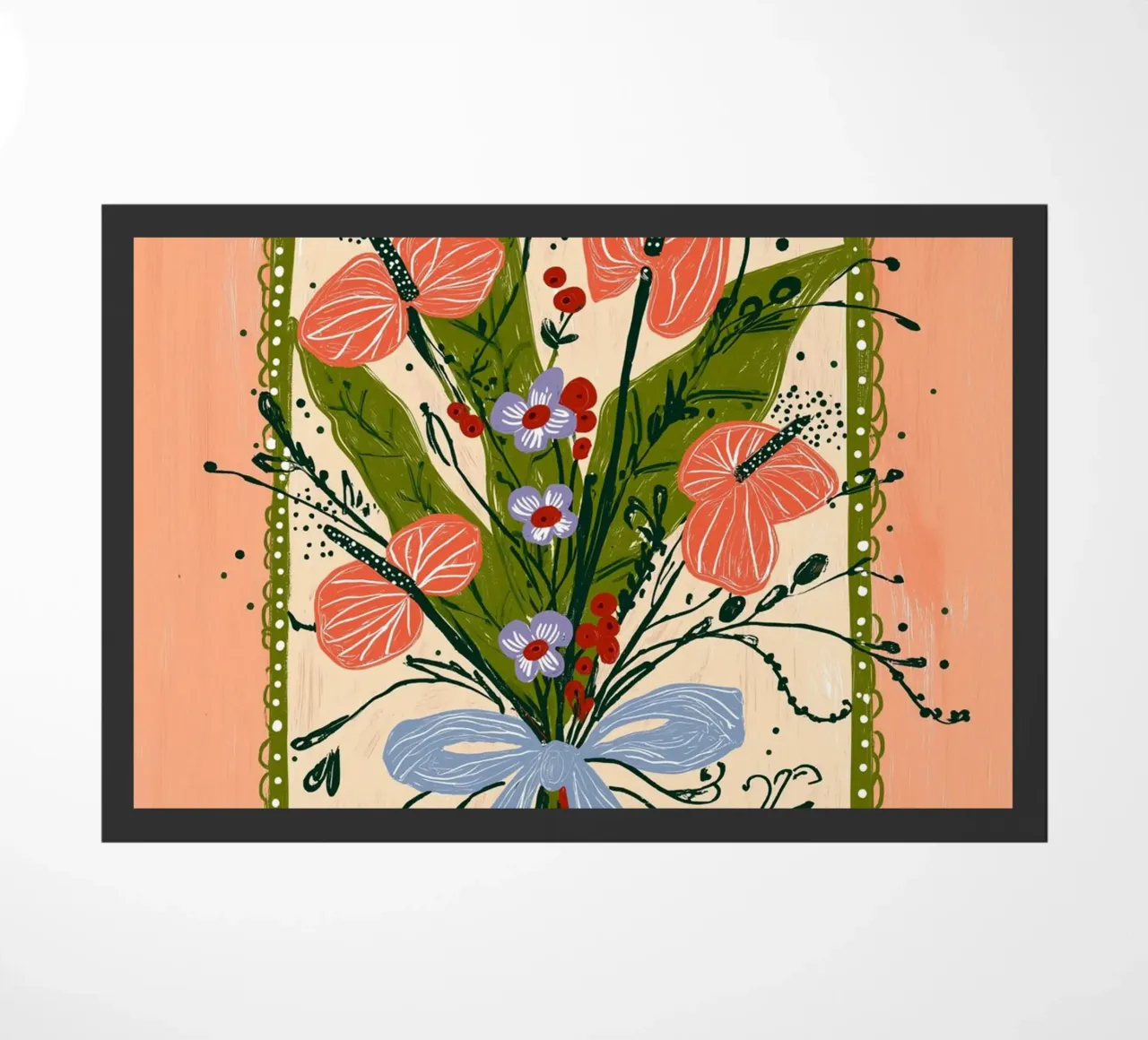 Bouquet di Anthurium Boho - Archway Floral Art zerbino da vintagepod