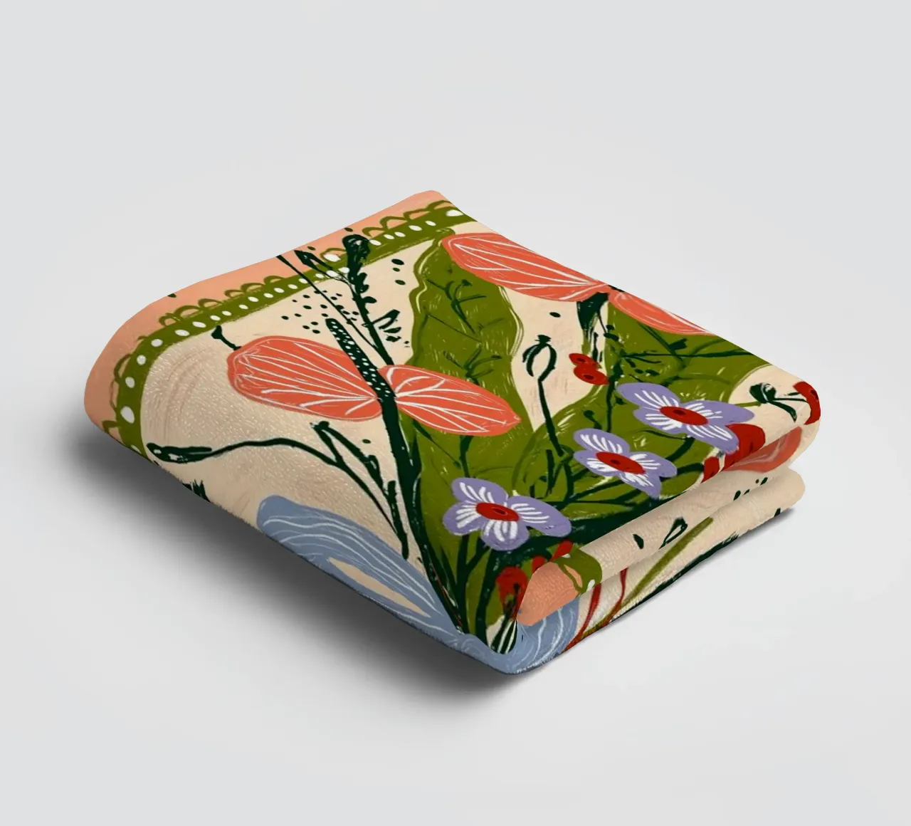 Bouquet di Anthurium Boho - Archway Floral Art asciugamano da bagno da vintagepod