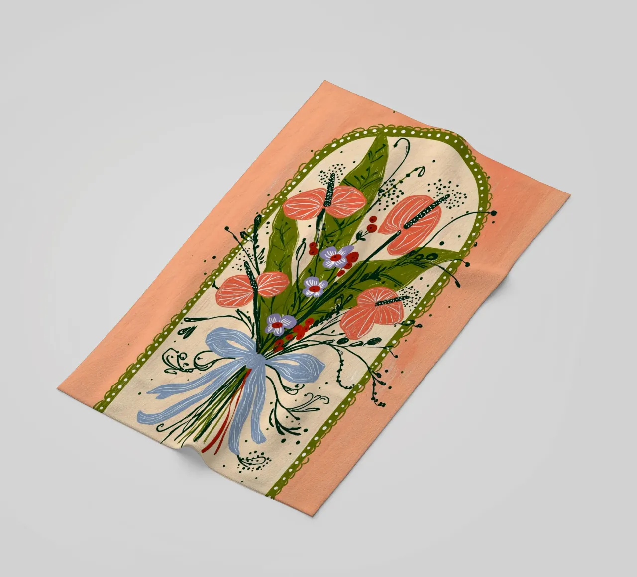 Bouquet di Anthurium Boho - Archway Floral Art telo mare da vintagepod