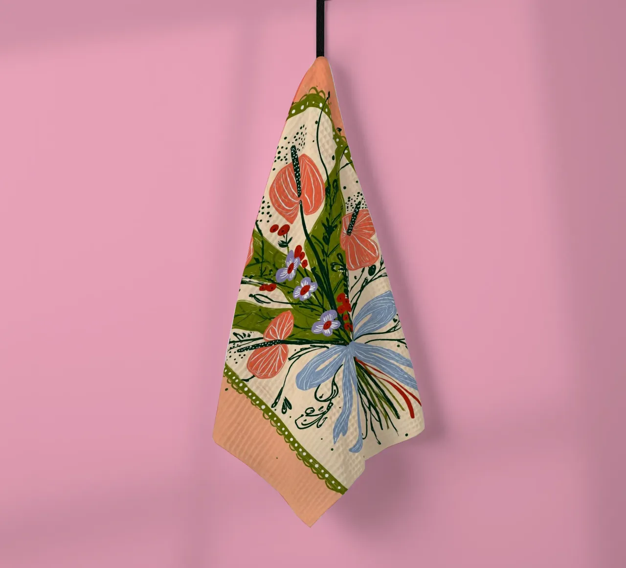 Bouquet di Anthurium Boho - Archway Floral Art canovaccio da cucina da vintagepod