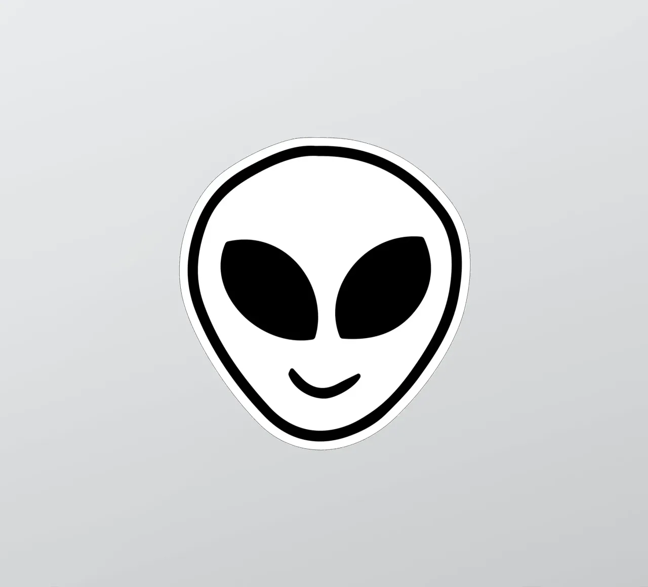 friendly alien adesivo da Sticker King