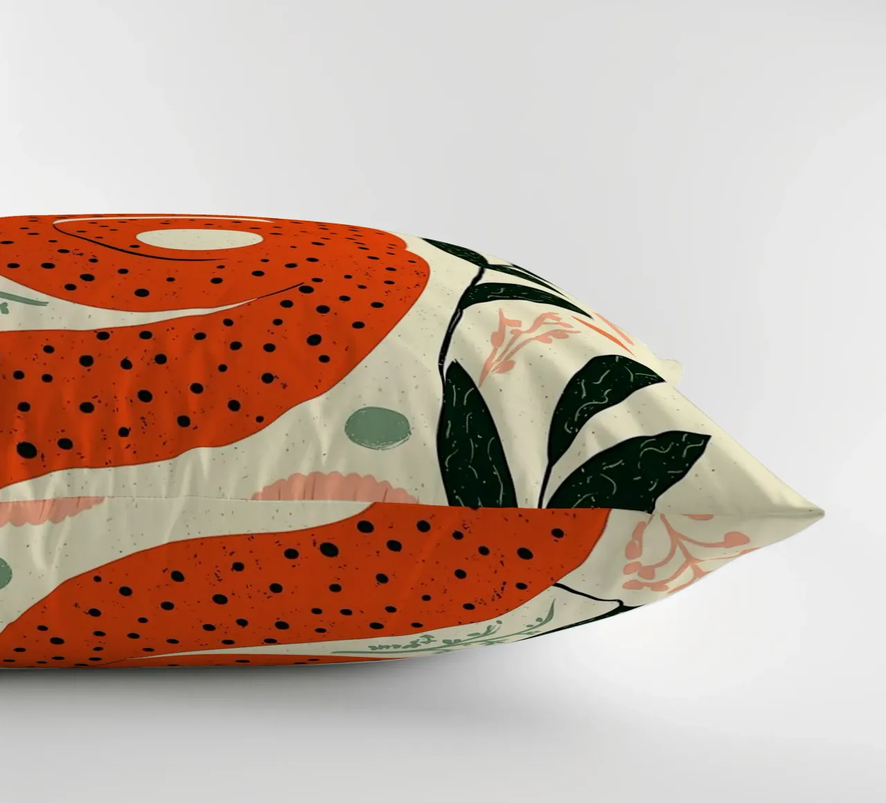 Boho Snake & Sun - Mystical Desert Botanical Art decorative cushion by vintagepod