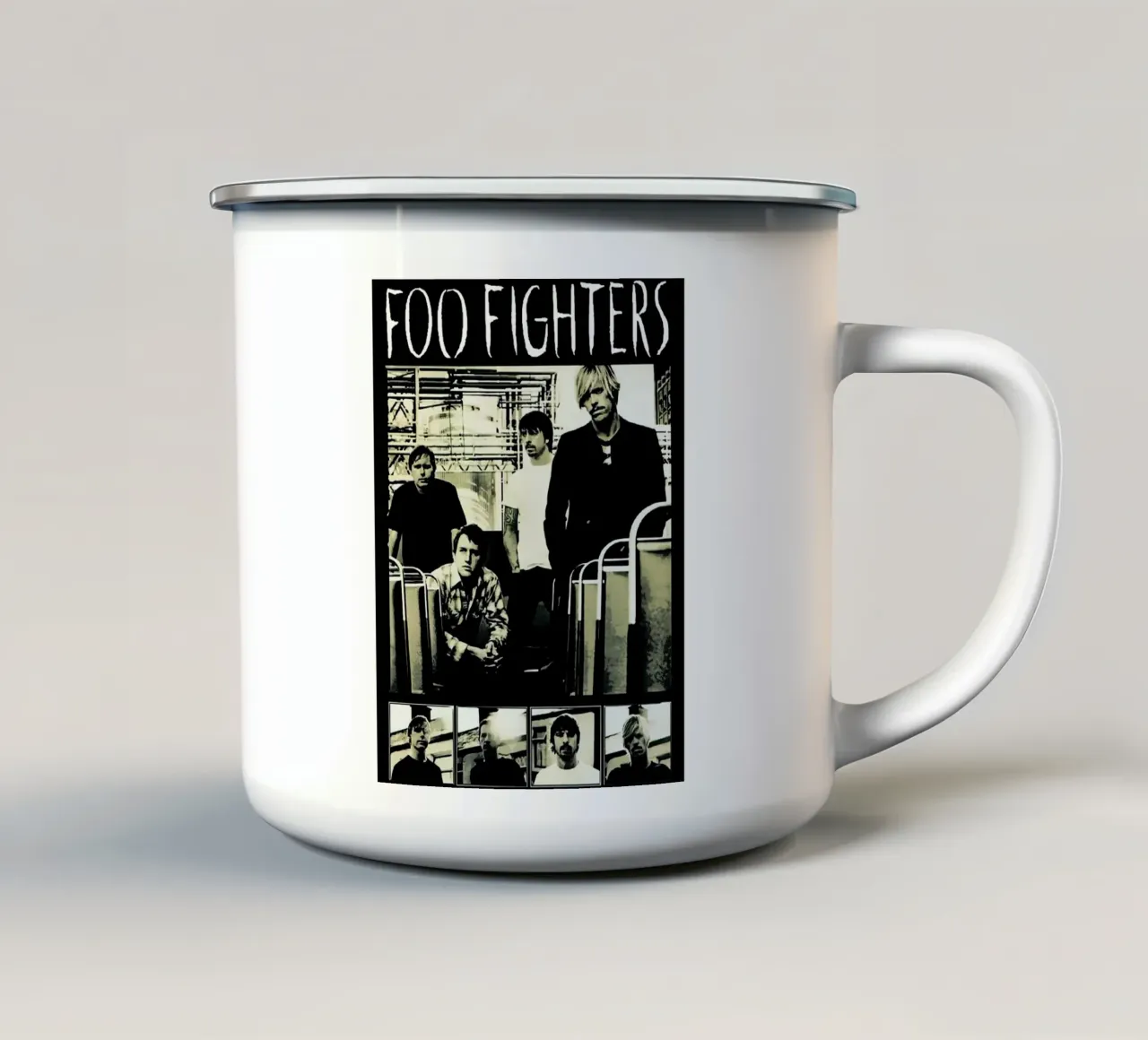 Il gruppo dei Foo Fighters tazza in smalto da vanhesling