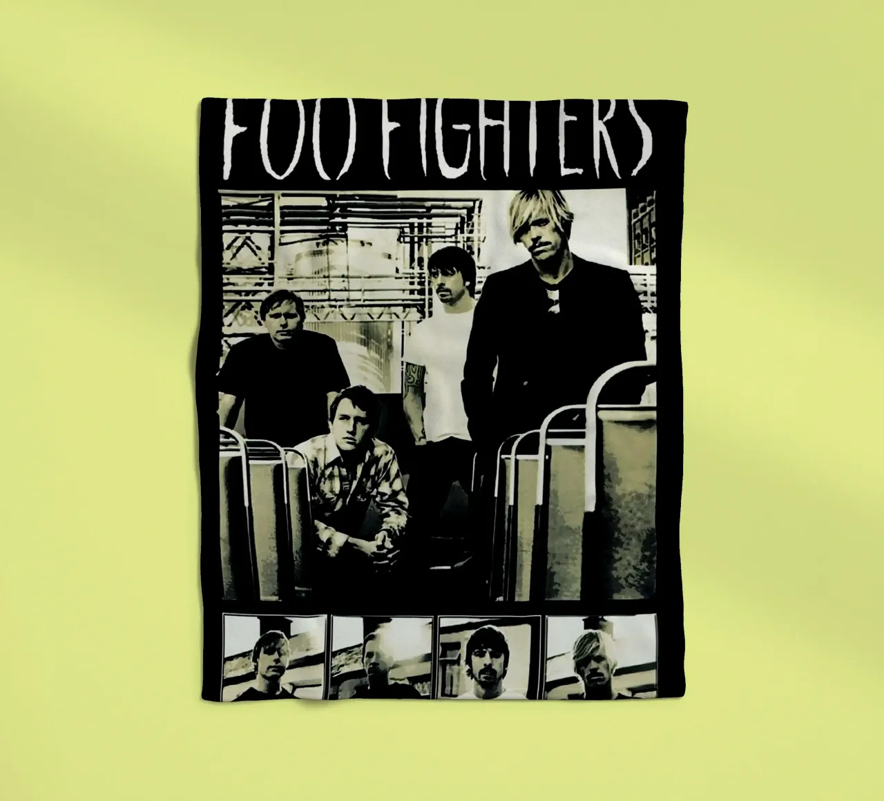 Il gruppo dei Foo Fighters coperta in pile da vanhesling