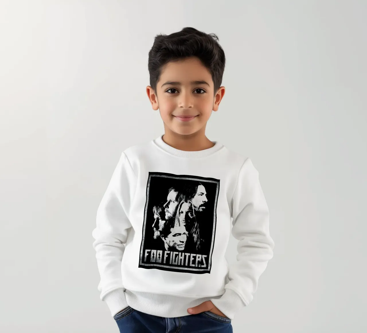Il gruppo dei Foo Fighters felpa bambino da vanhesling