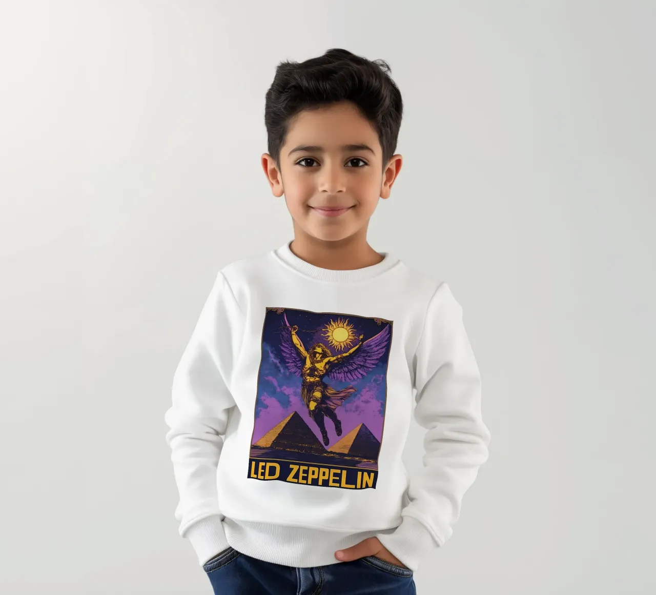 Le groupe Led Zeppelin sweat enfant de vanhesling