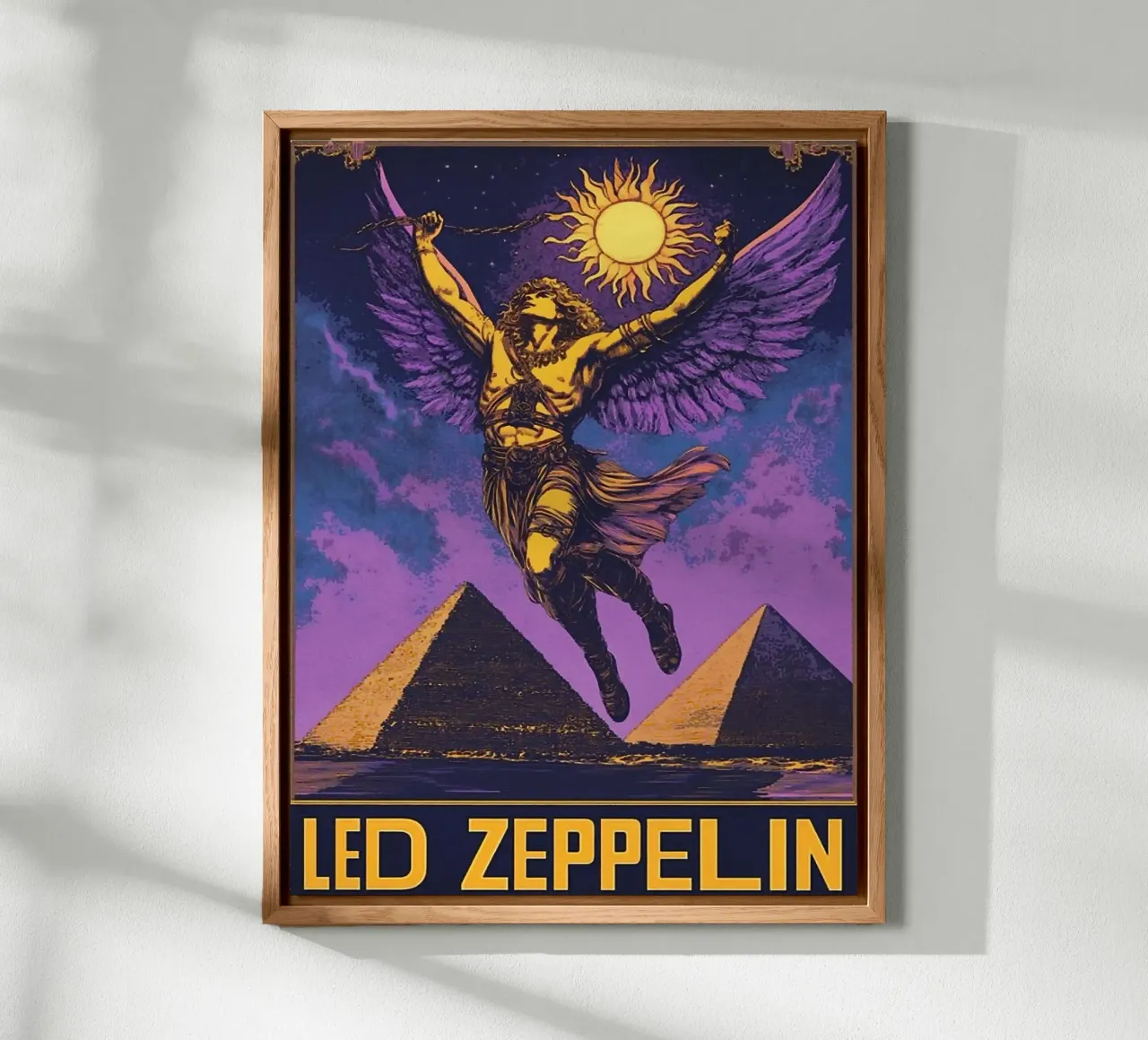 Le groupe Led Zeppelin alu dibond de vanhesling