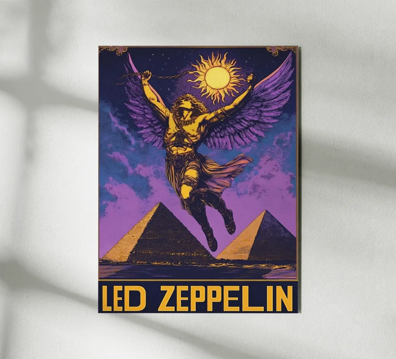 Le groupe Led Zeppelin alu dibond de vanhesling