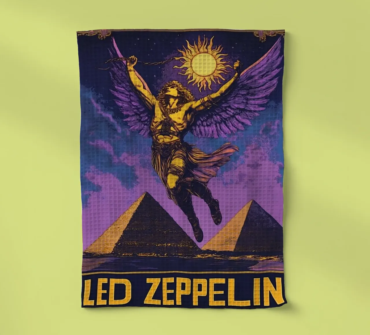 Le groupe Led Zeppelin torchon de vanhesling