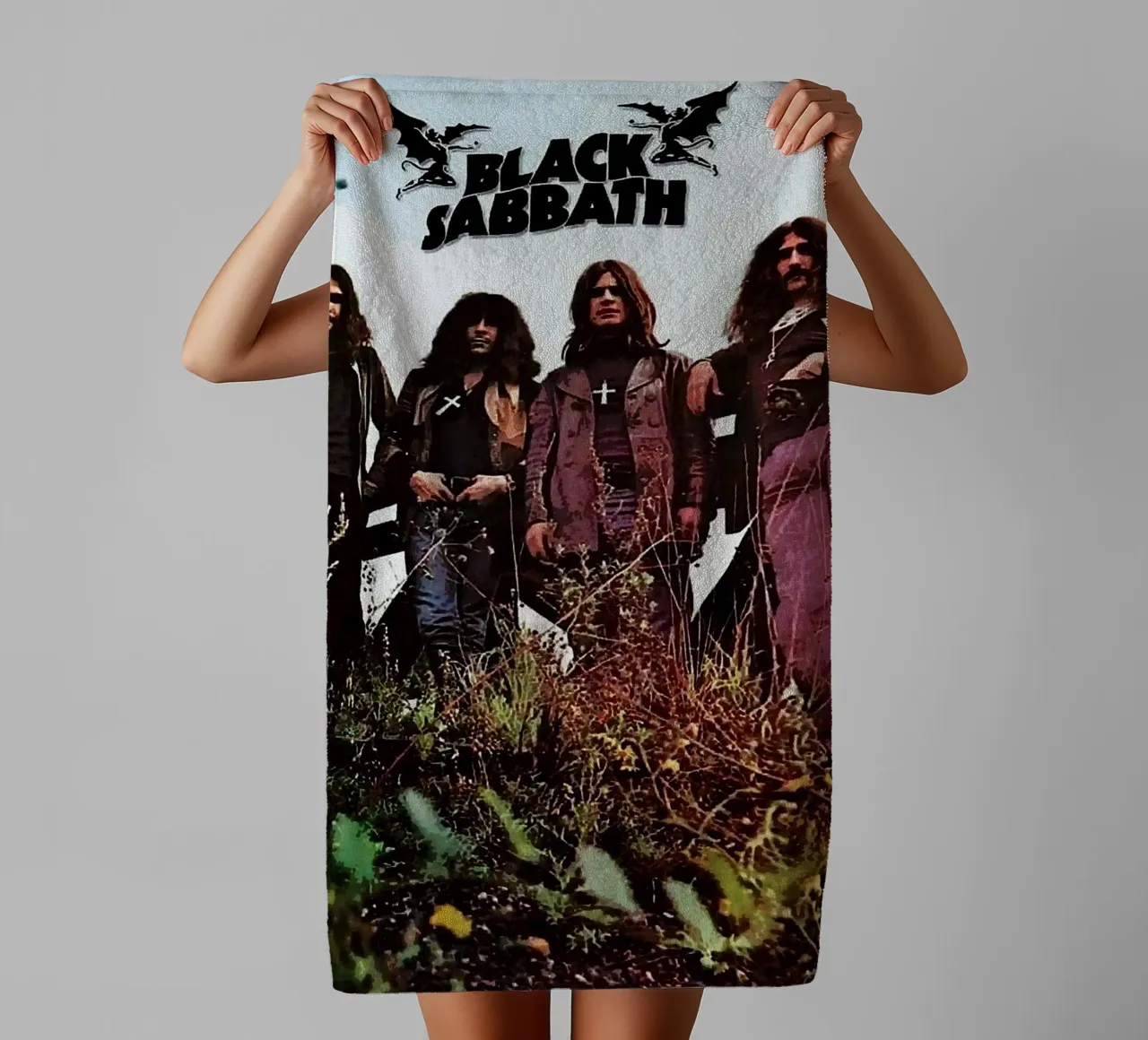 Black Sabbath band towel by vanhesling