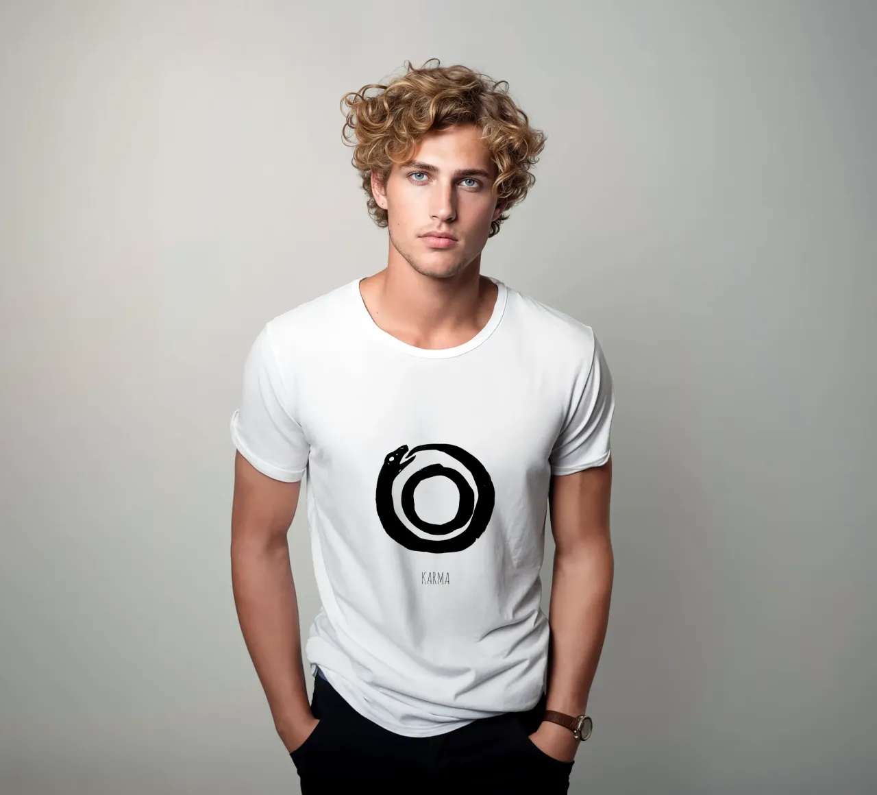 Karma is a full Circle t-shirt da Attaboy Dsgn