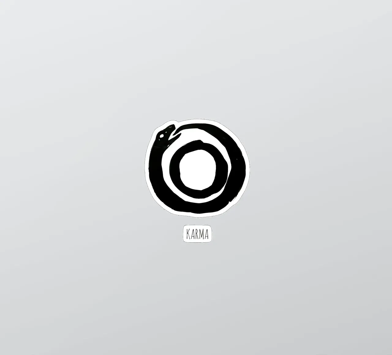 Karma is a full Circle sticker by Attaboy Dsgn