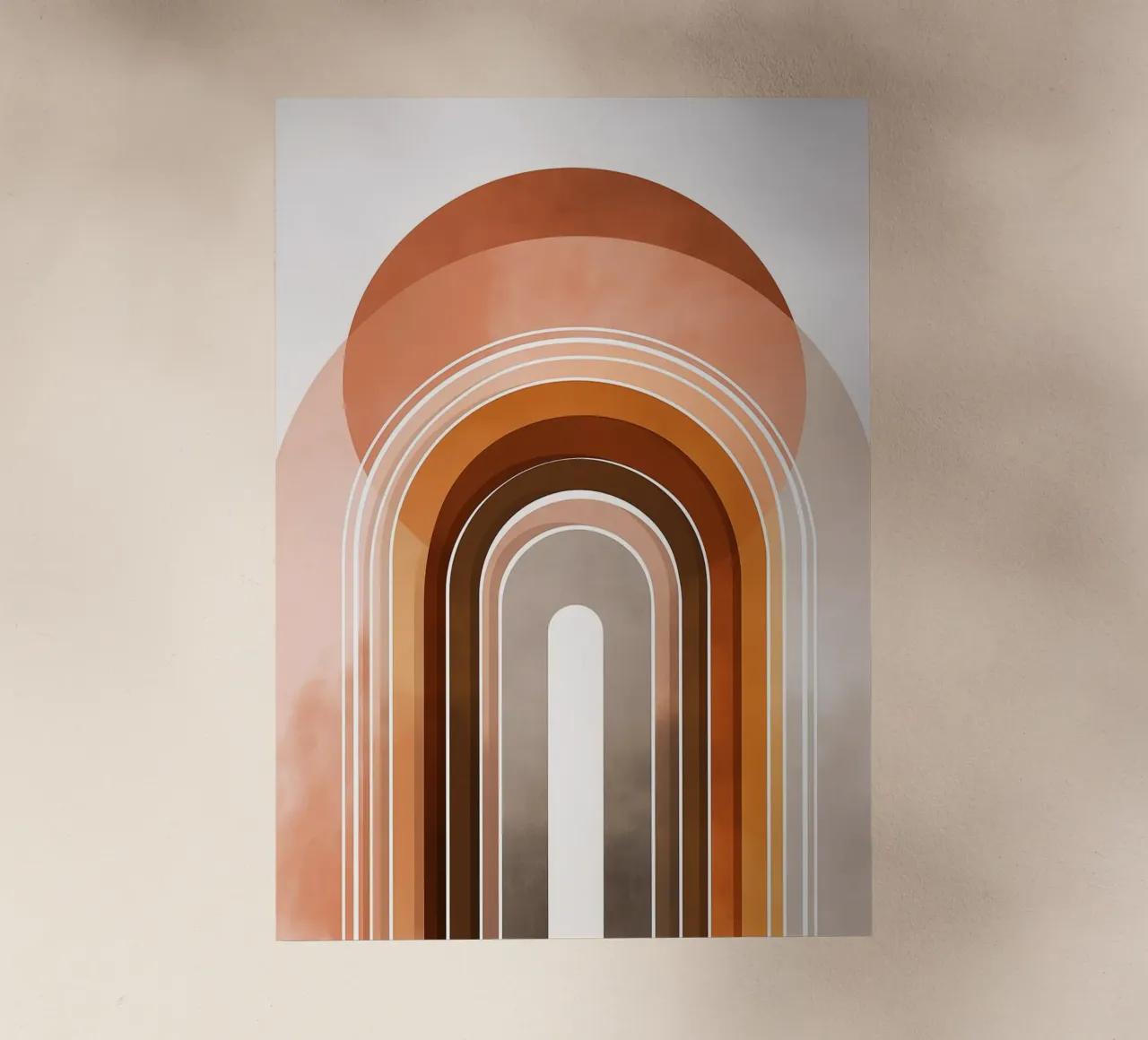 Arco Arcobaleno Boho - Astratto moderno di metà secolo pellicola backlit da vintagepod