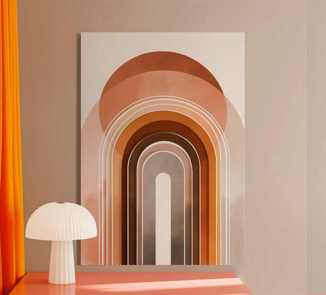 Arco Arcobaleno Boho - Astratto moderno di metà secolo plexiglass da vintagepod