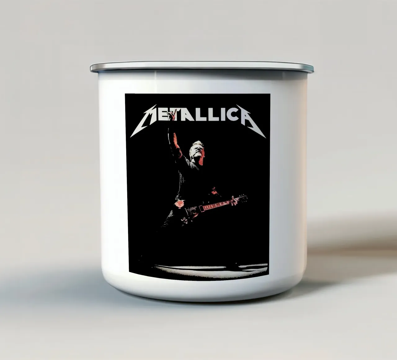 James Hetfield Metallichead band musica 6 Arte tazza in smalto da music soul