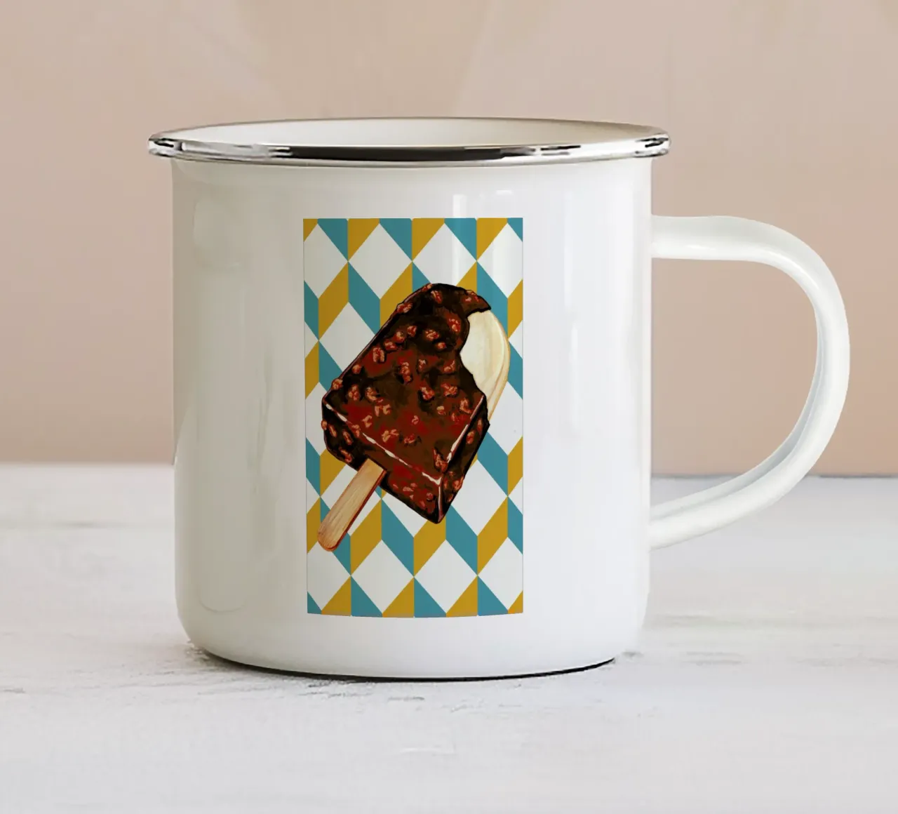 Krunchsicle tazza in smalto da Kelly Gilleran