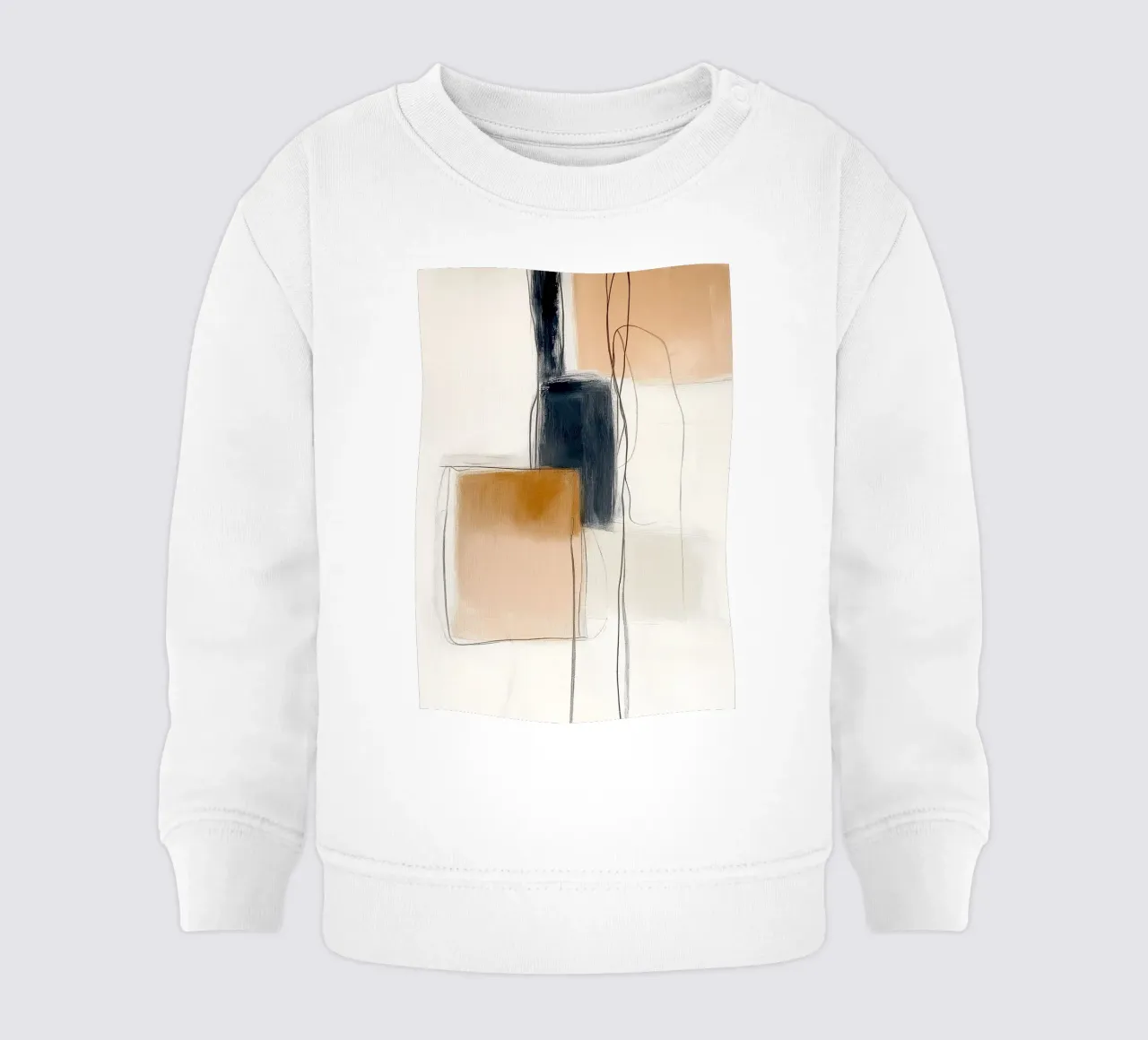Forme geometriche astratte - Espressione moderna e minimalista felpa neonato da vintagepod