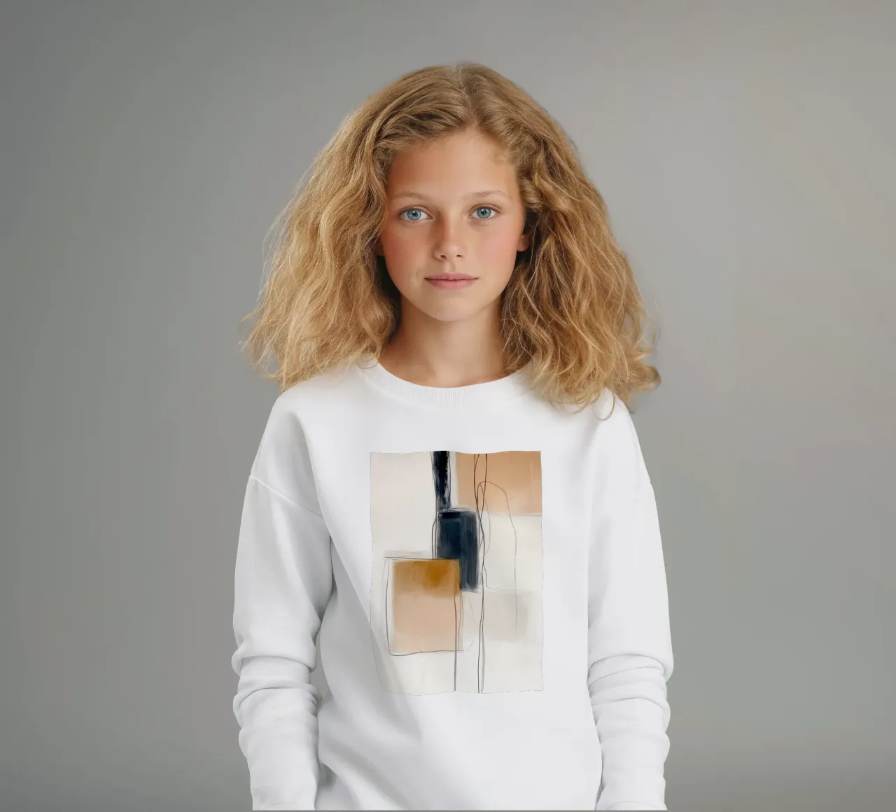 Forme geometriche astratte - Espressione moderna e minimalista felpa bambino da vintagepod