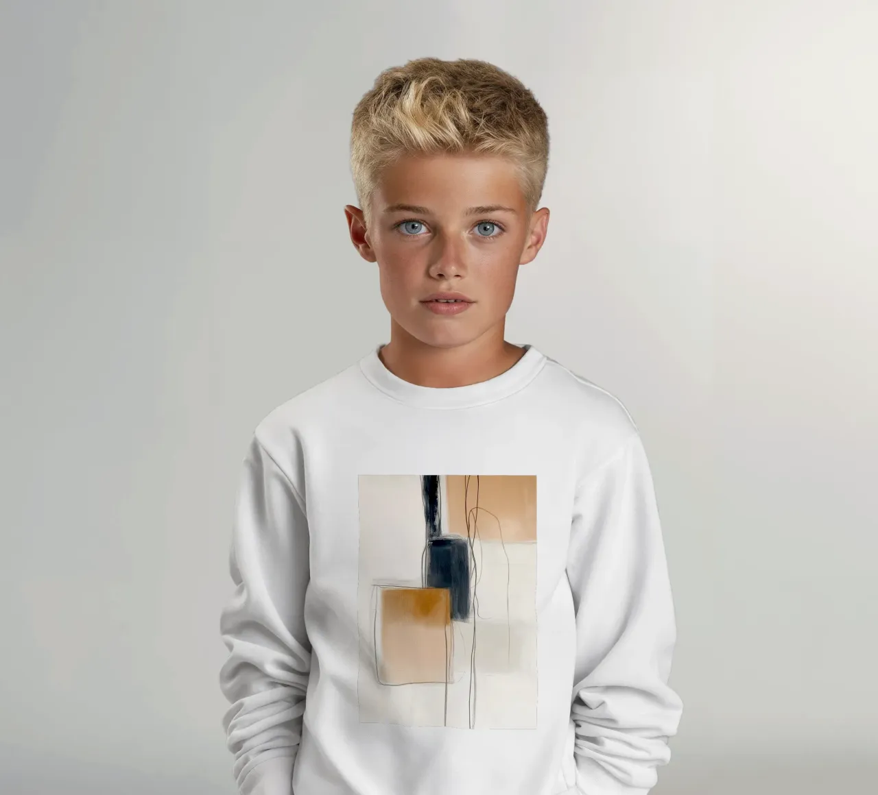 Forme geometriche astratte - Espressione moderna e minimalista felpa bambino da vintagepod