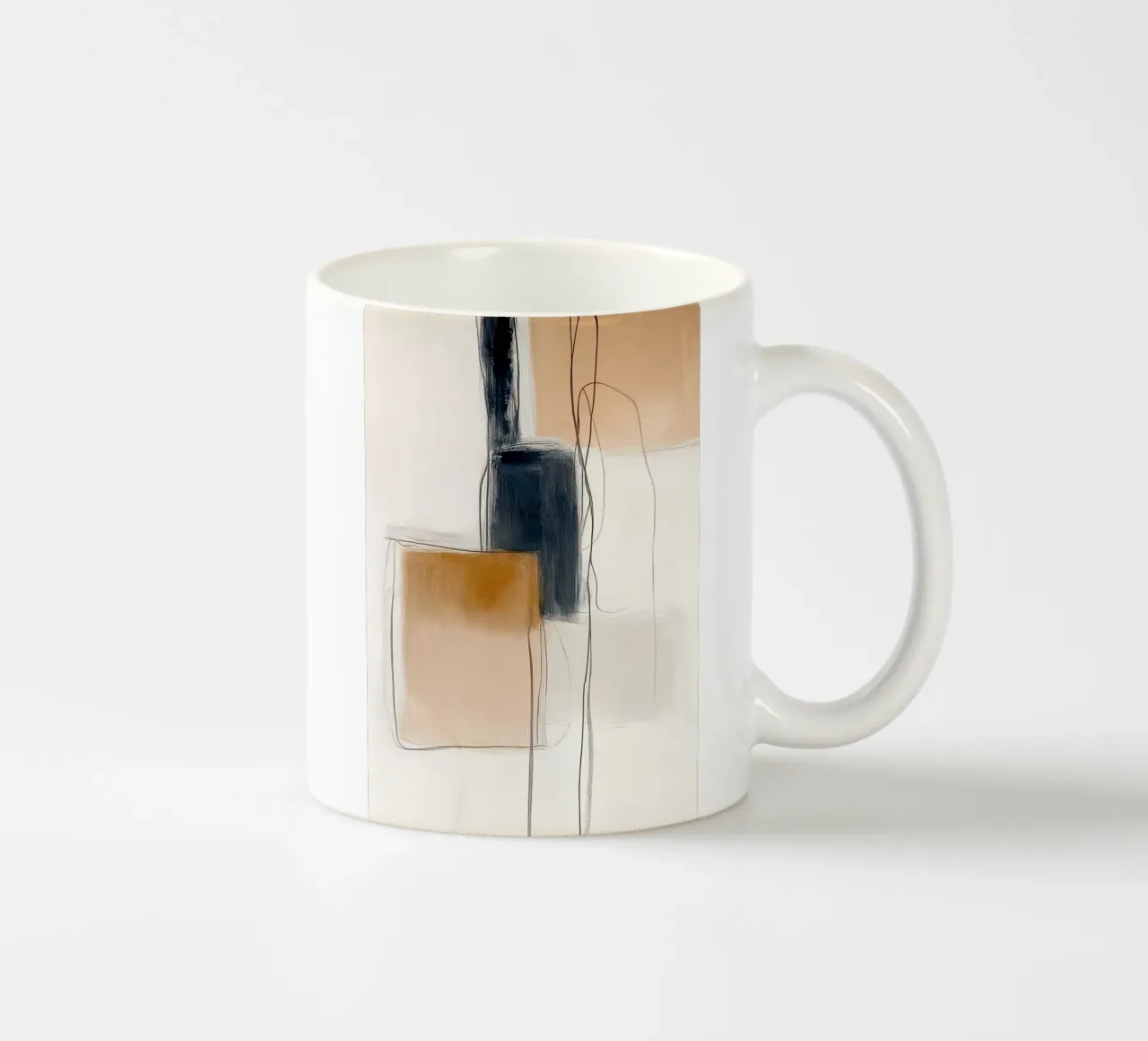 Forme geometriche astratte - Espressione moderna e minimalista tazza in ceramica da vintagepod