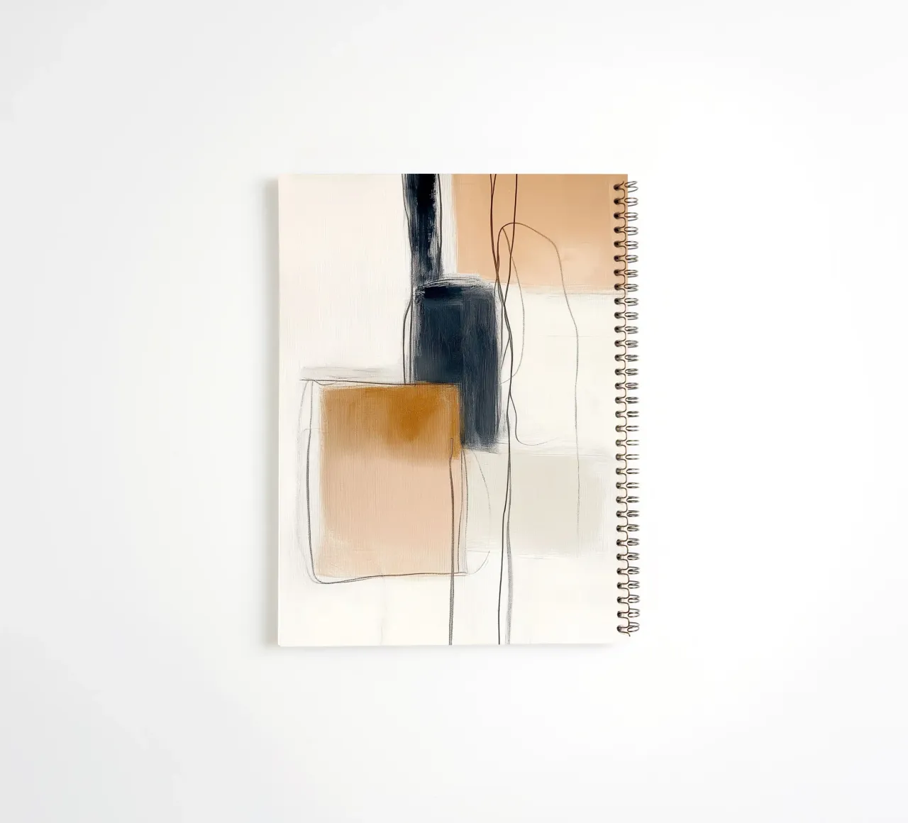 Abstract Geometric Forms - Modern Minimalist Expression spiral notebook by vintagepod