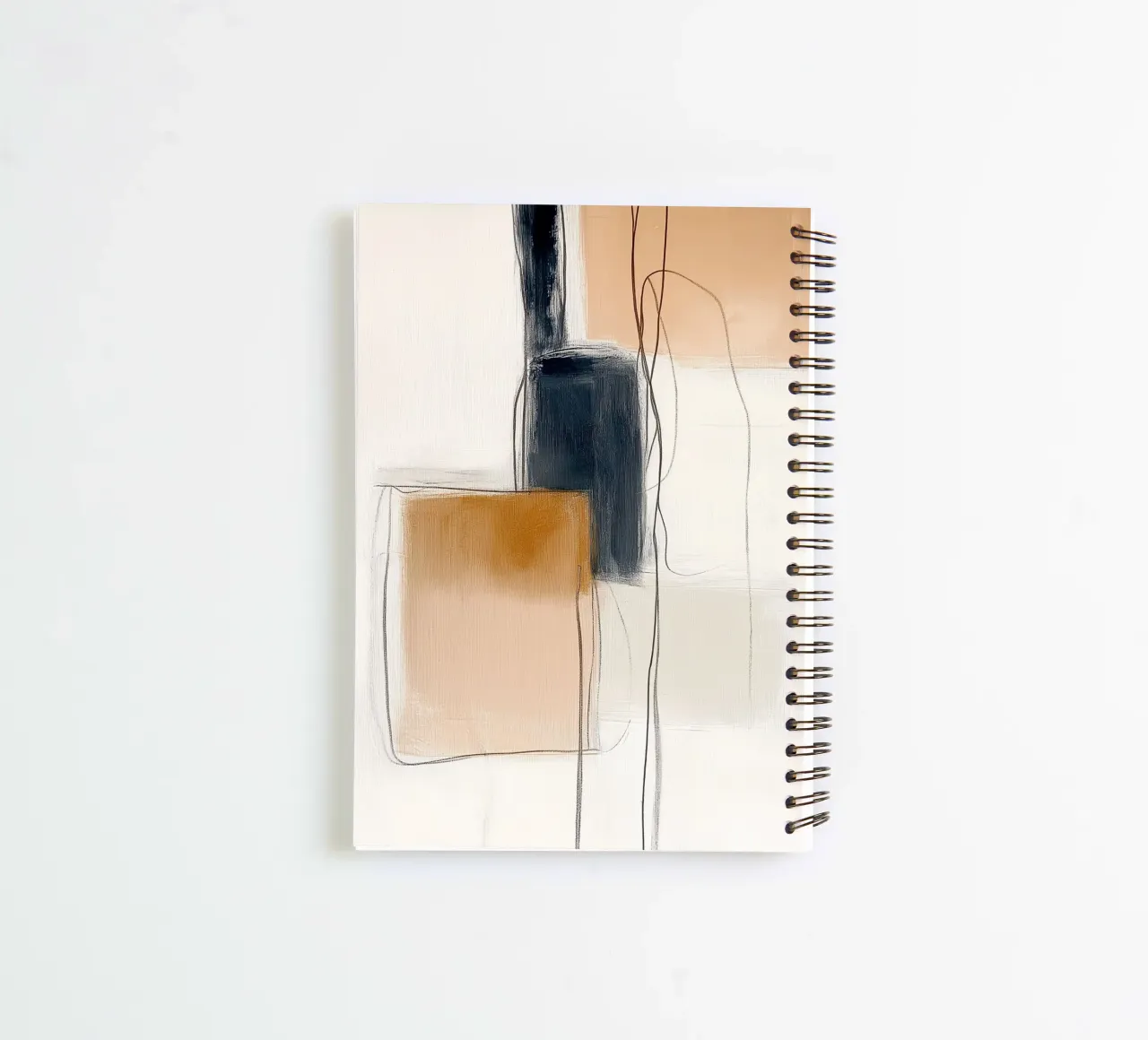 Abstract Geometric Forms - Modern Minimalist Expression spiral notebook by vintagepod