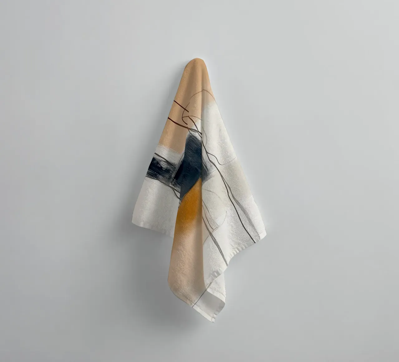 Abstract Geometric Forms - Modern Minimalist Expression towel by vintagepod