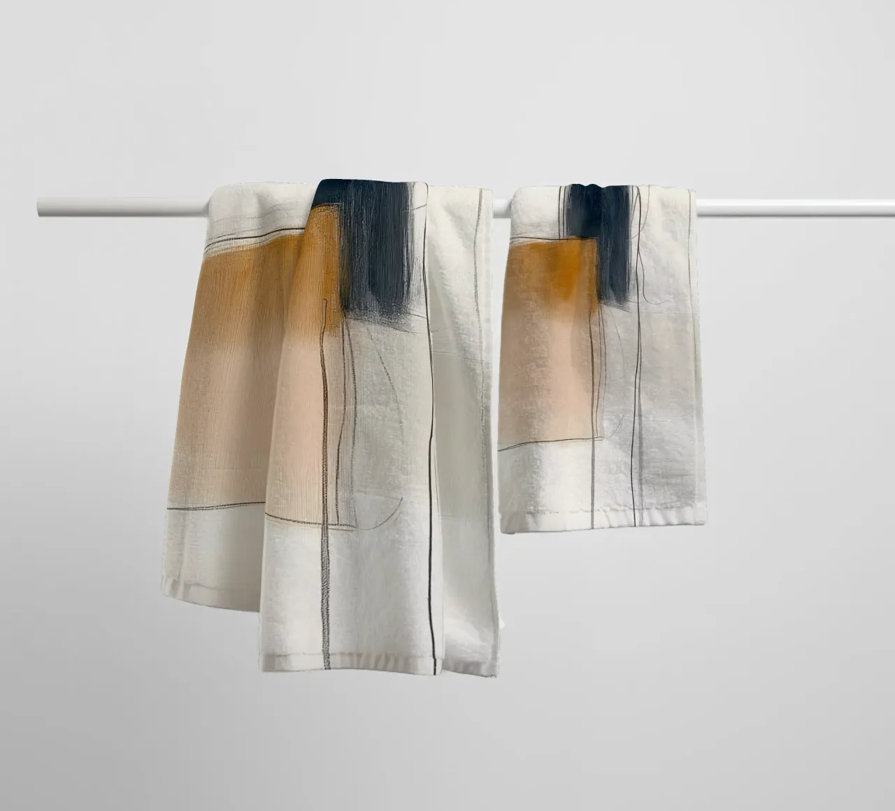 Abstract Geometric Forms - Modern Minimalist Expression towel by vintagepod