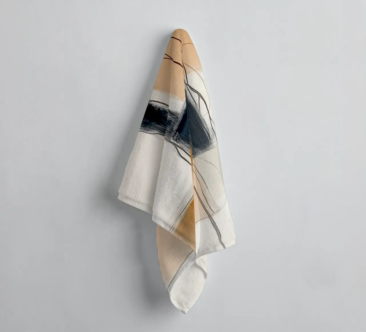 Abstract Geometric Forms - Modern Minimalist Expression towel by vintagepod