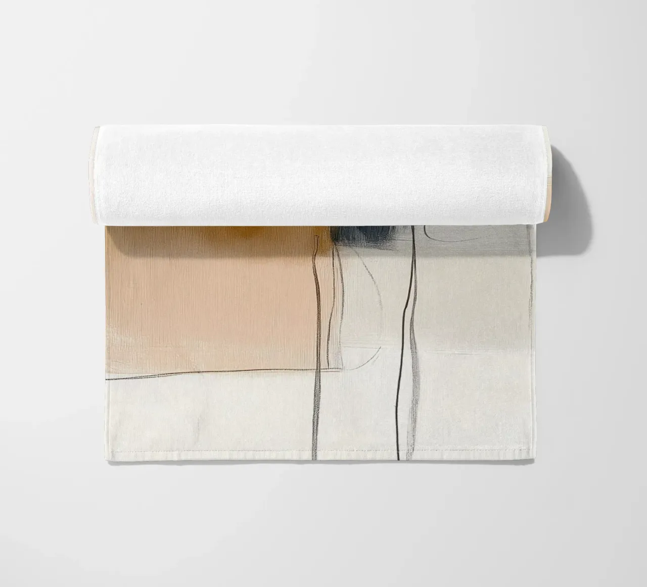 Forme geometriche astratte - Espressione moderna e minimalista telo mare da vintagepod