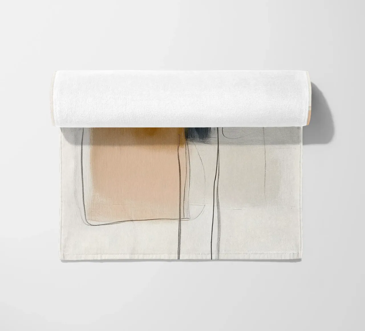 Forme geometriche astratte - Espressione moderna e minimalista telo mare da vintagepod