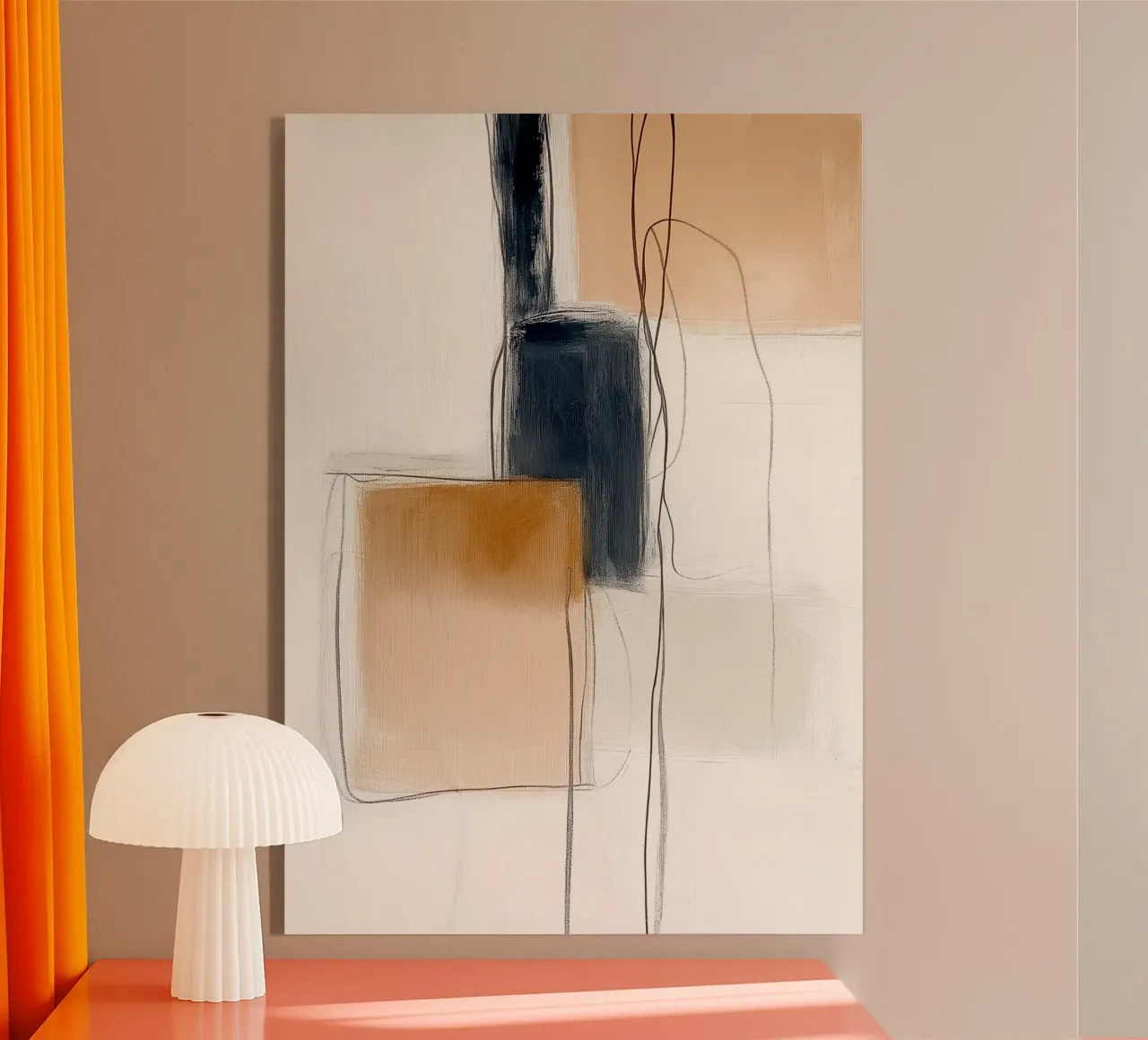 Forme geometriche astratte - Espressione moderna e minimalista plexiglass da vintagepod