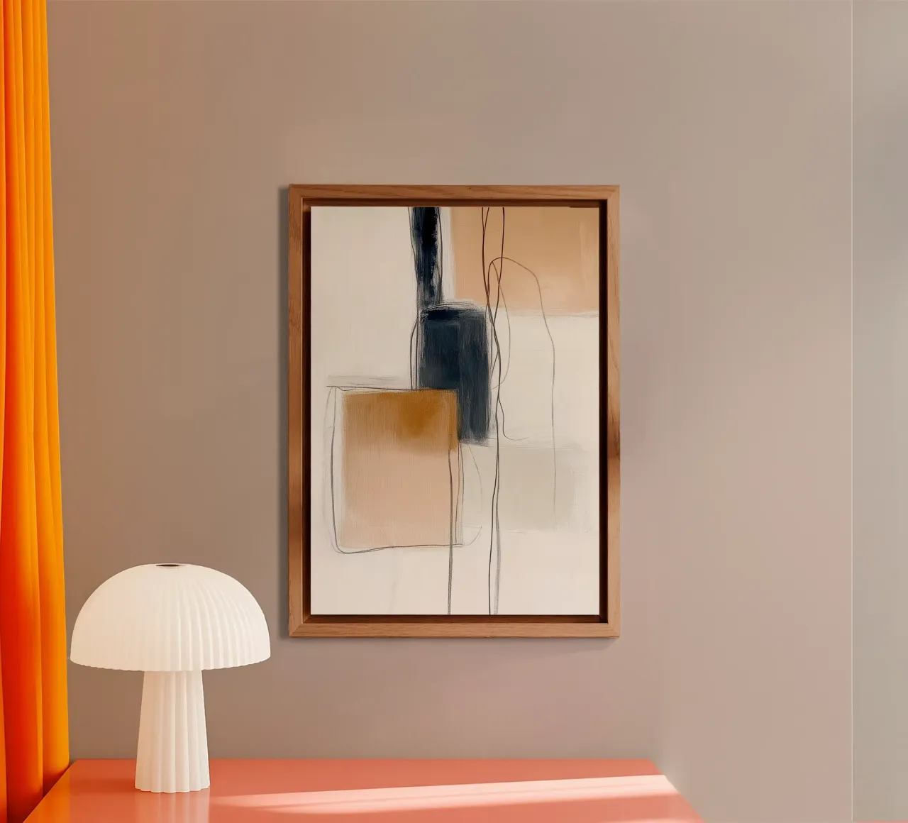 Forme geometriche astratte - Espressione moderna e minimalista alluminio dibond da vintagepod