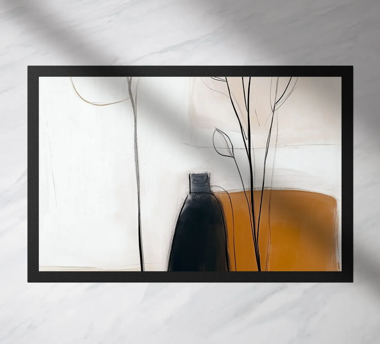 Botaniche astratte minimaliste - Forme geometriche neutre zerbino da vintagepod