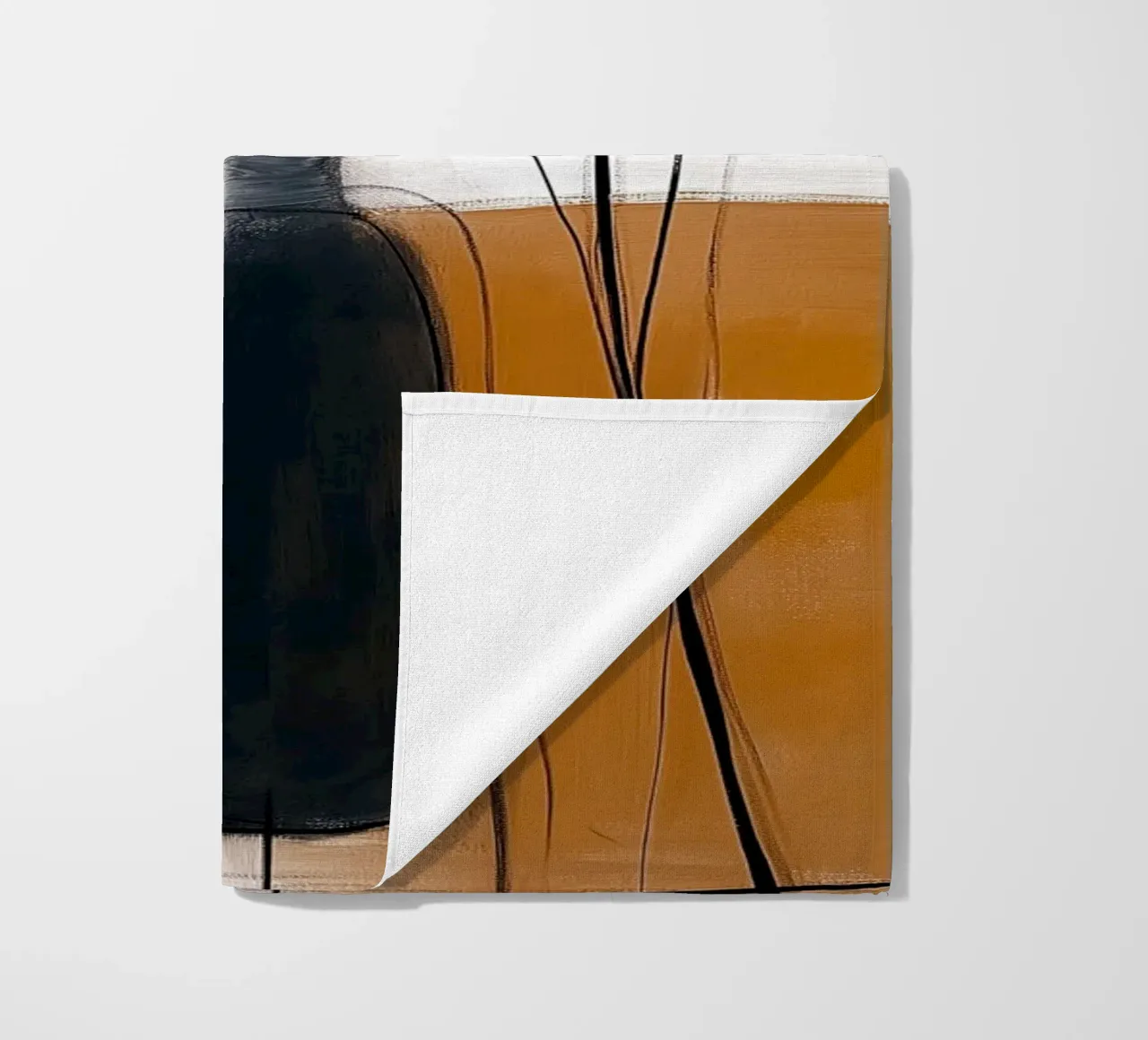 Botaniche astratte minimaliste - Forme geometriche neutre telo mare da vintagepod