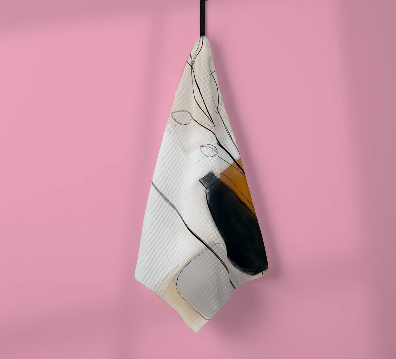 Botaniche astratte minimaliste - Forme geometriche neutre canovaccio da cucina da vintagepod