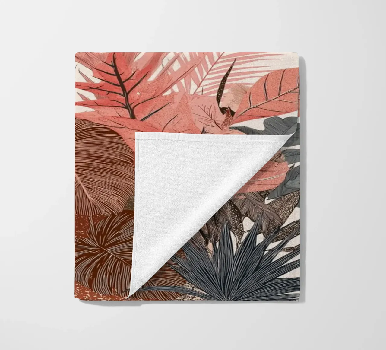 Botaniche del tramonto tropicale - Stampa boho sui toni della terra telo mare da vintagepod