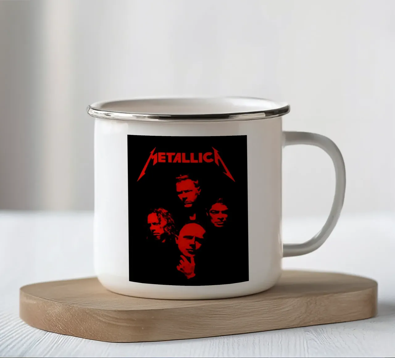 Metallica band tazza in smalto da vanhesling