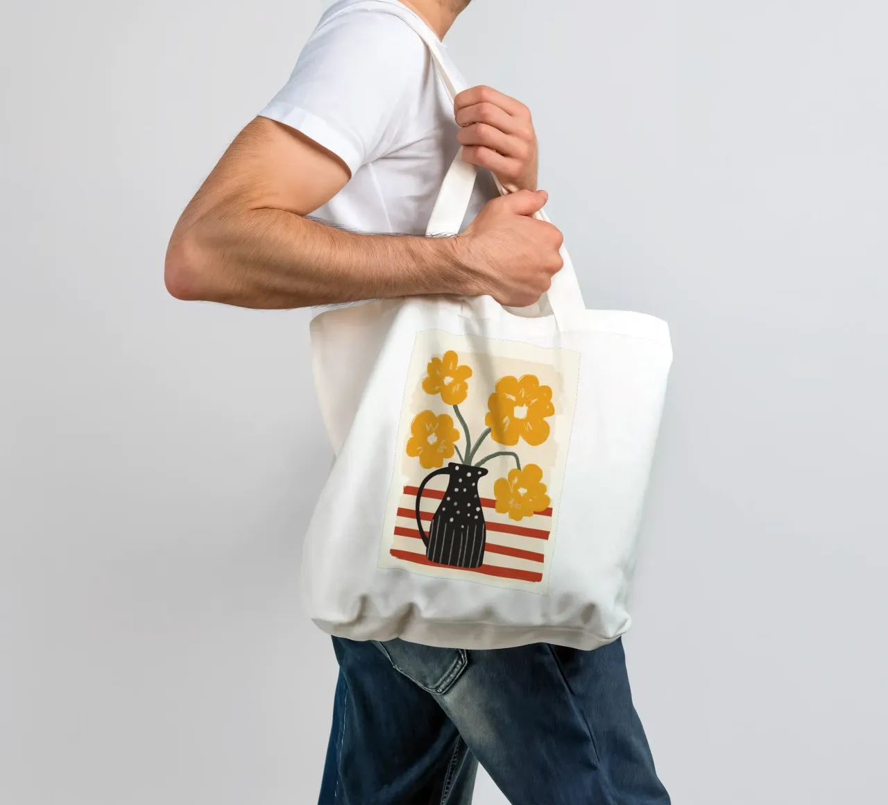 Modern Botanicals No. 2 borsa in juta da Nadjaa