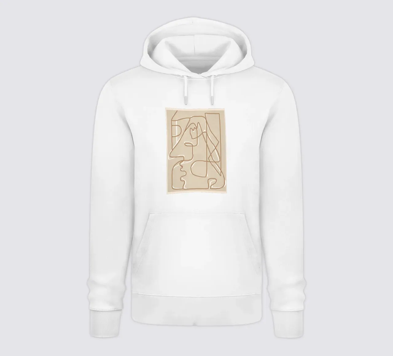 Abstract Face Sketch 2 felpa con cappuccio da Nadjaa