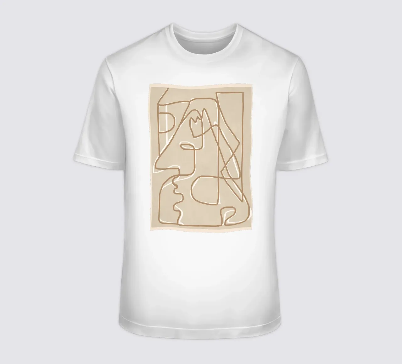Abstract Face Sketch 2 t-shirt da Nadjaa