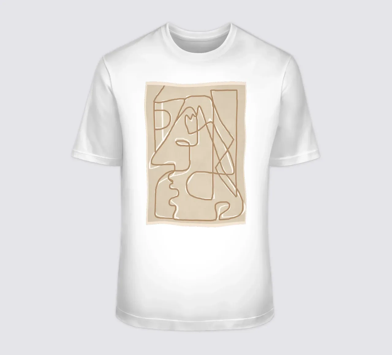 Abstract Face Sketch 2 t-shirt da Nadjaa
