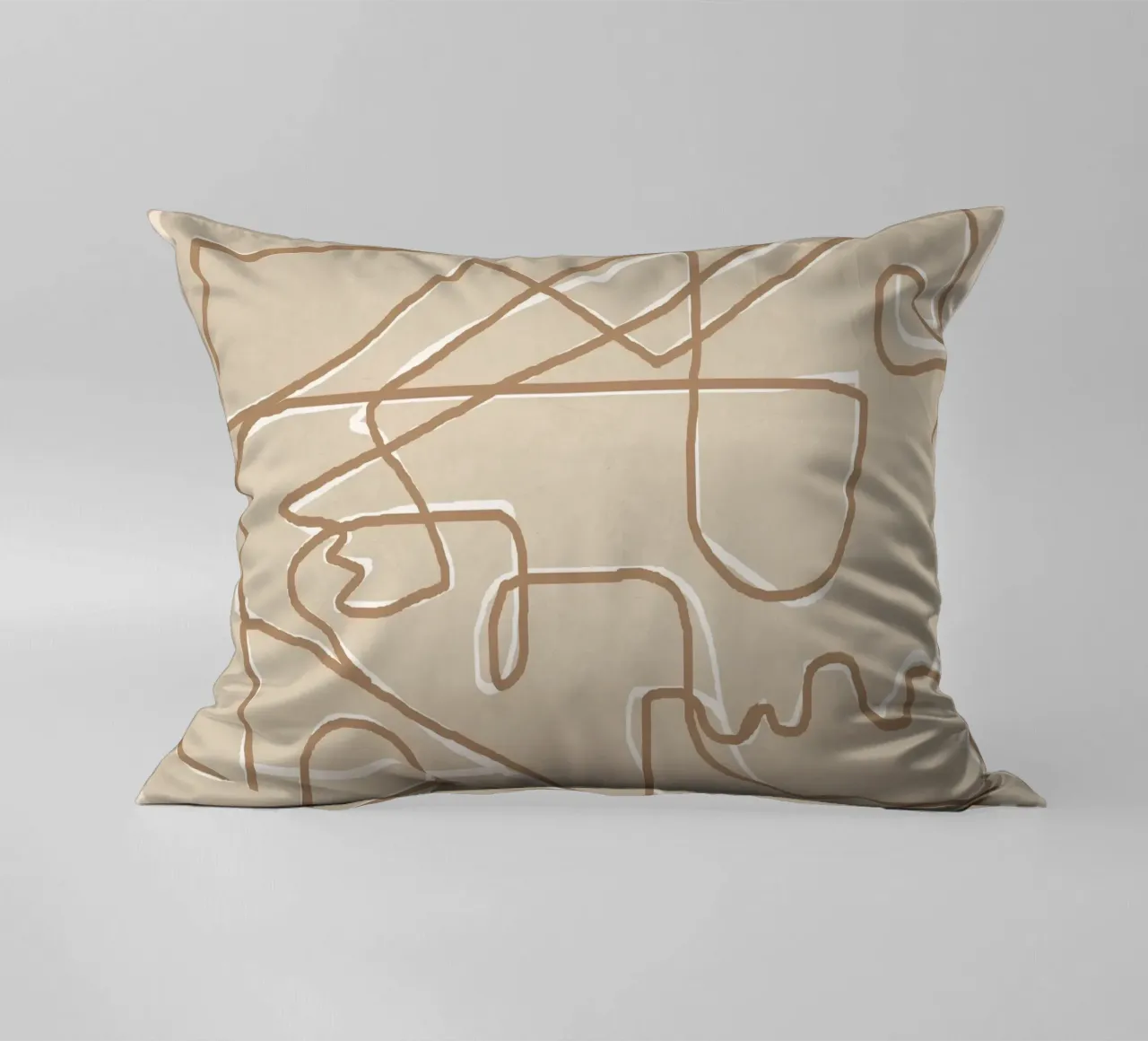 Abstract Face Sketch 2 cuscino da Nadjaa