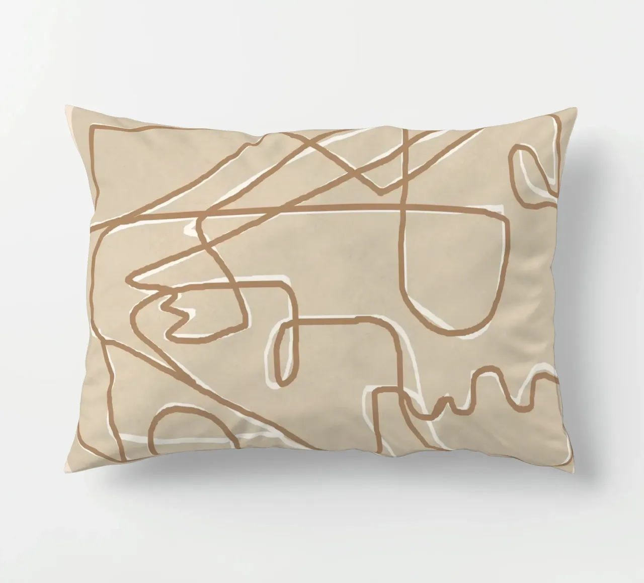 Abstract Face Sketch 2 cuscino da Nadjaa