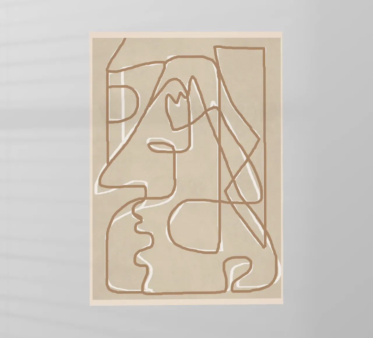 Abstract Face Sketch 2 pellicola backlit da Nadjaa