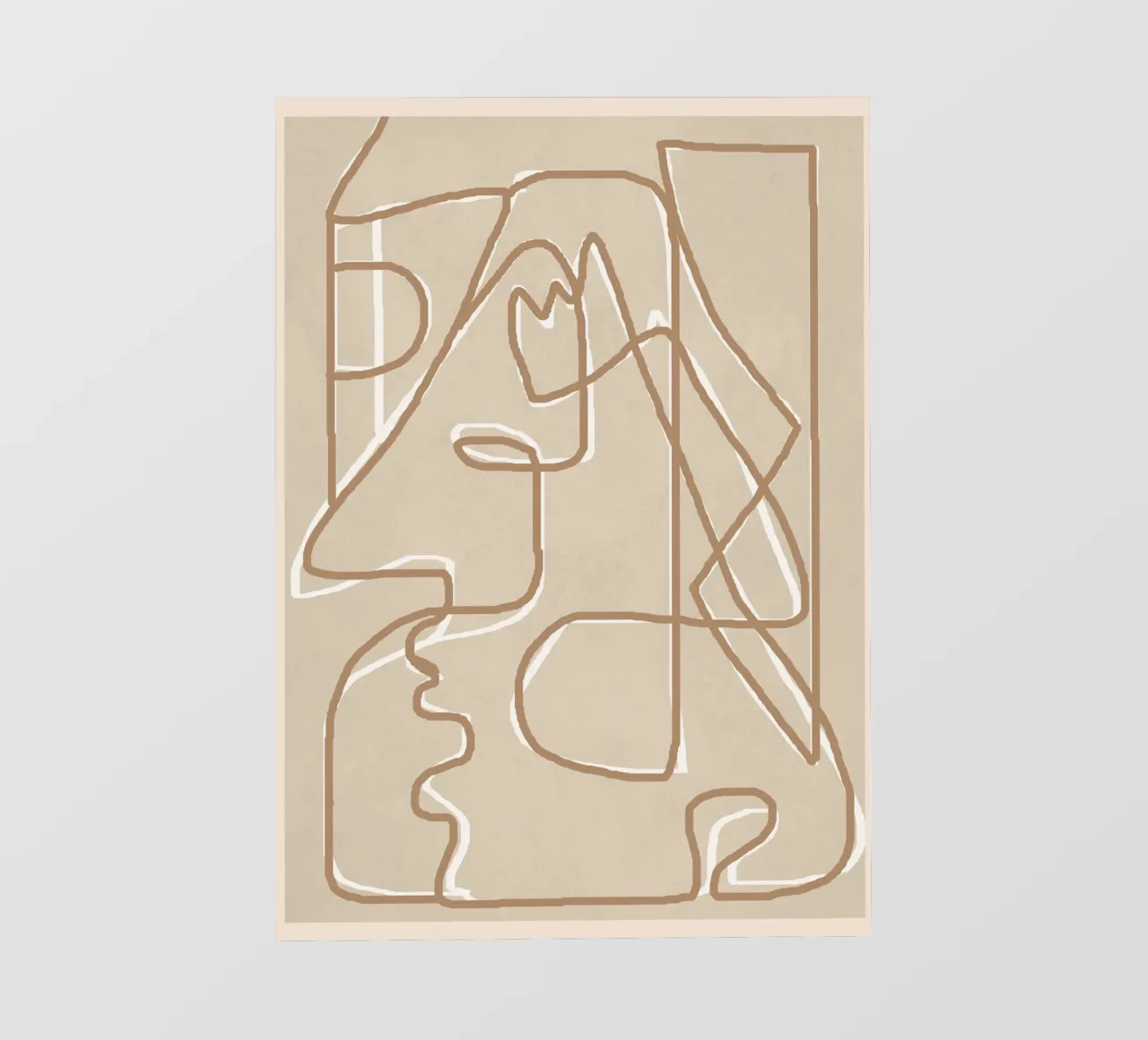 Abstract Face Sketch 2 pellicola backlit da Nadjaa