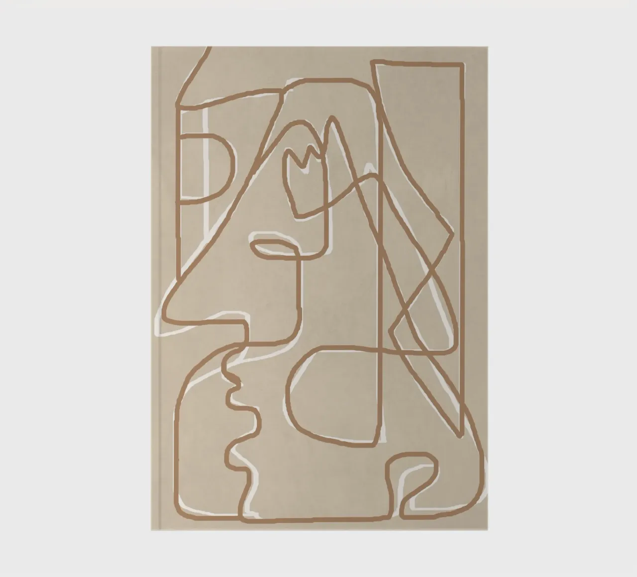 Abstract Face Sketch 2 notebook by Nadjaa